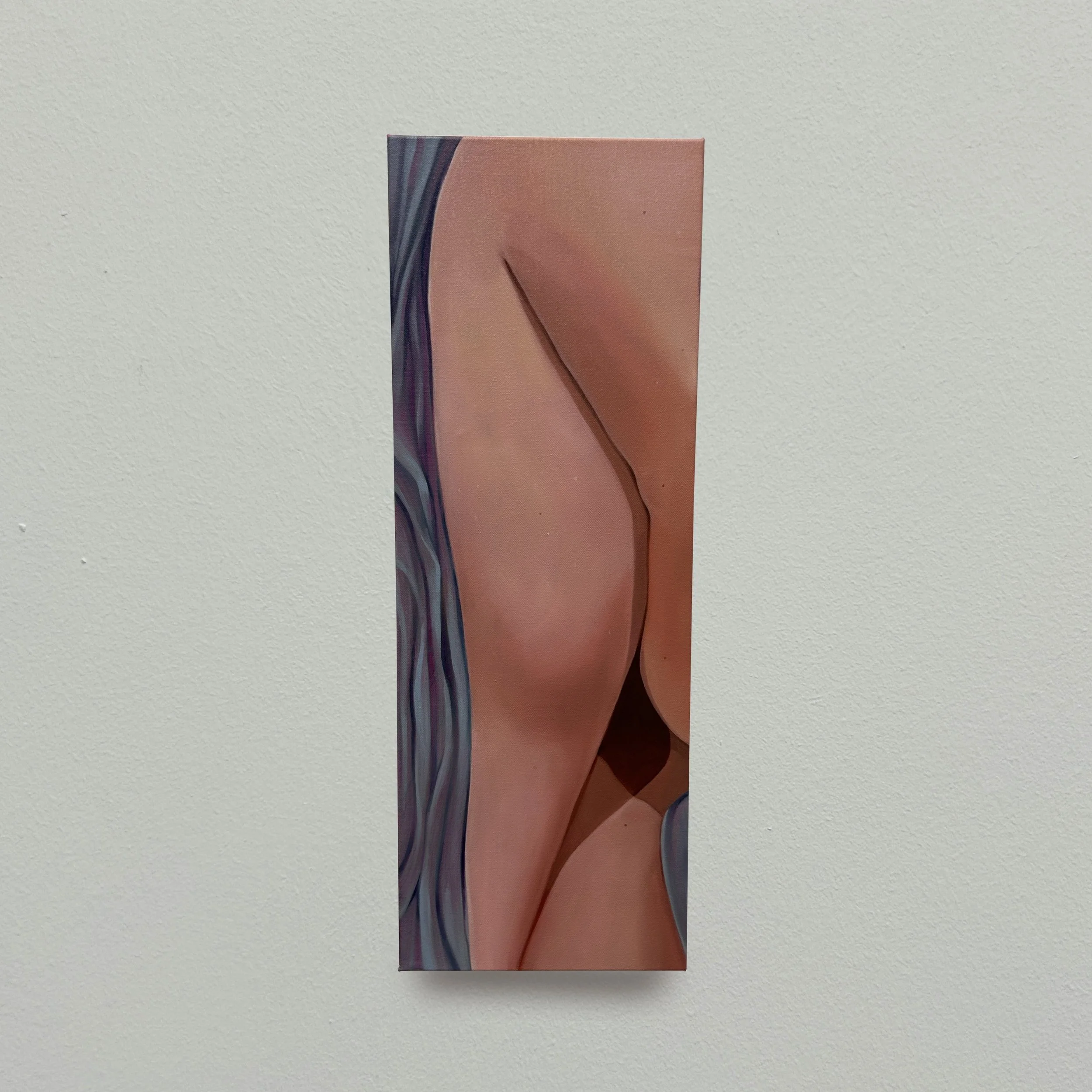 “Criss-Cross Applesauce”, 2026, oil on canvas, 70cm x 25cm