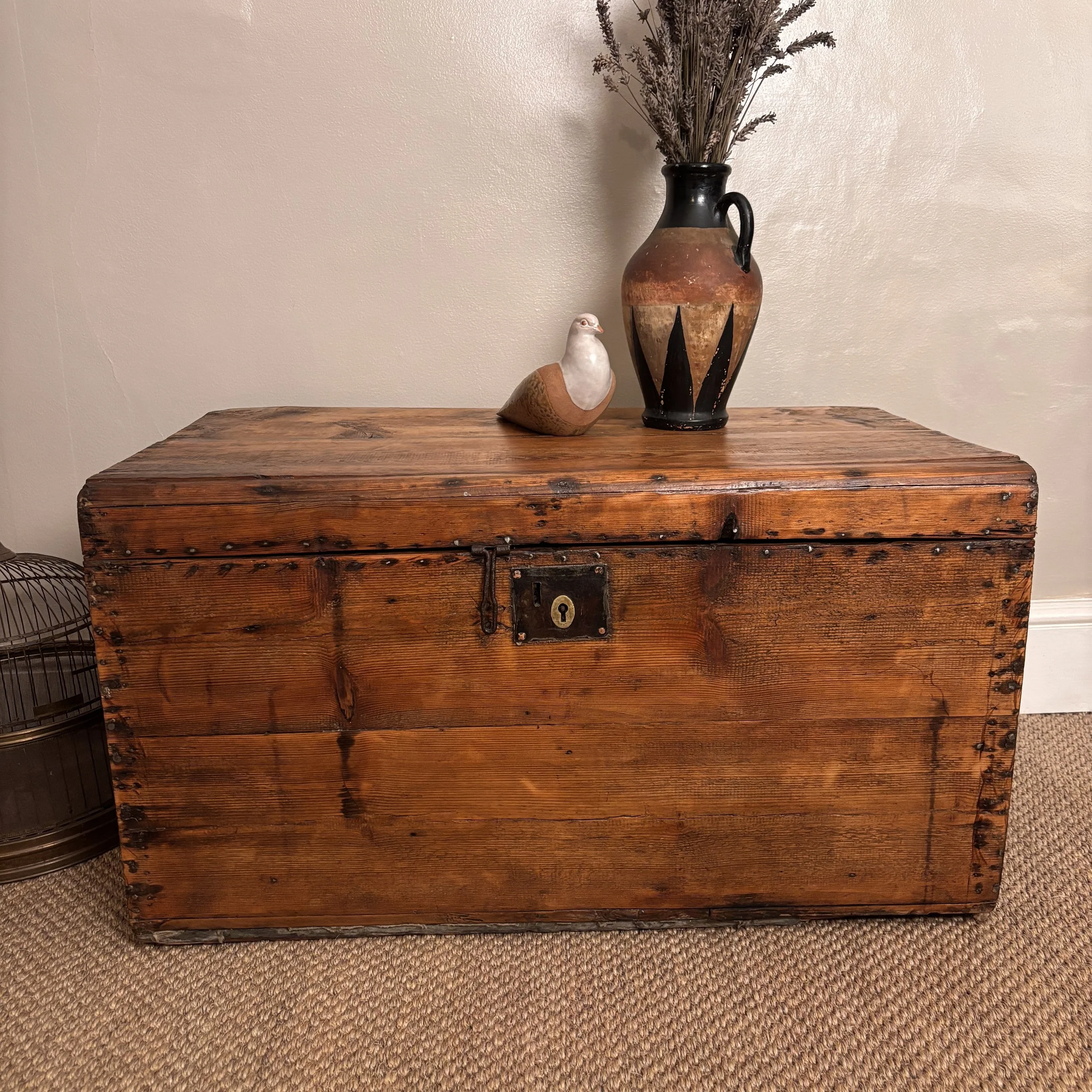 Antique Camphor Storage Chest