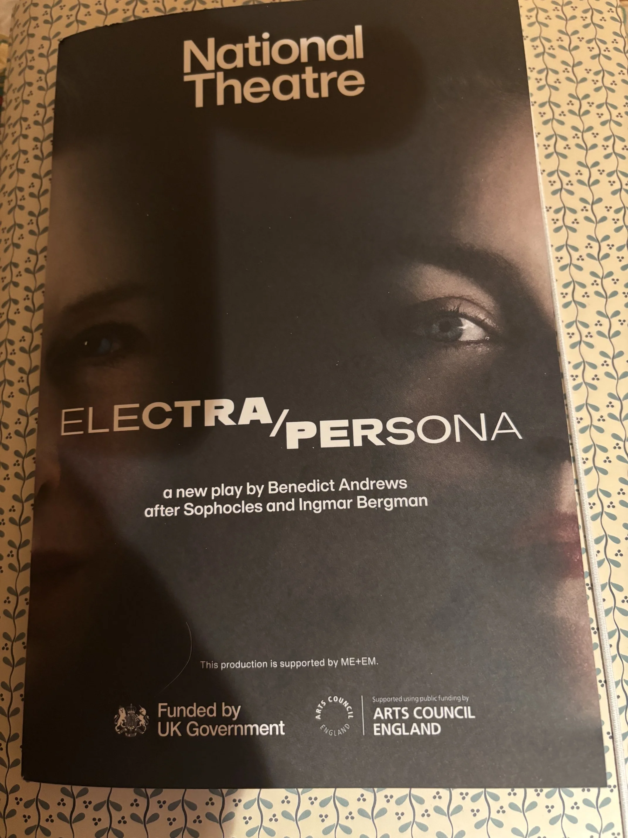 THEATRE: ELECTRA/PERSONA:A New Play by Benedict Andrews After Sophocles and Ingmar Bergaman 