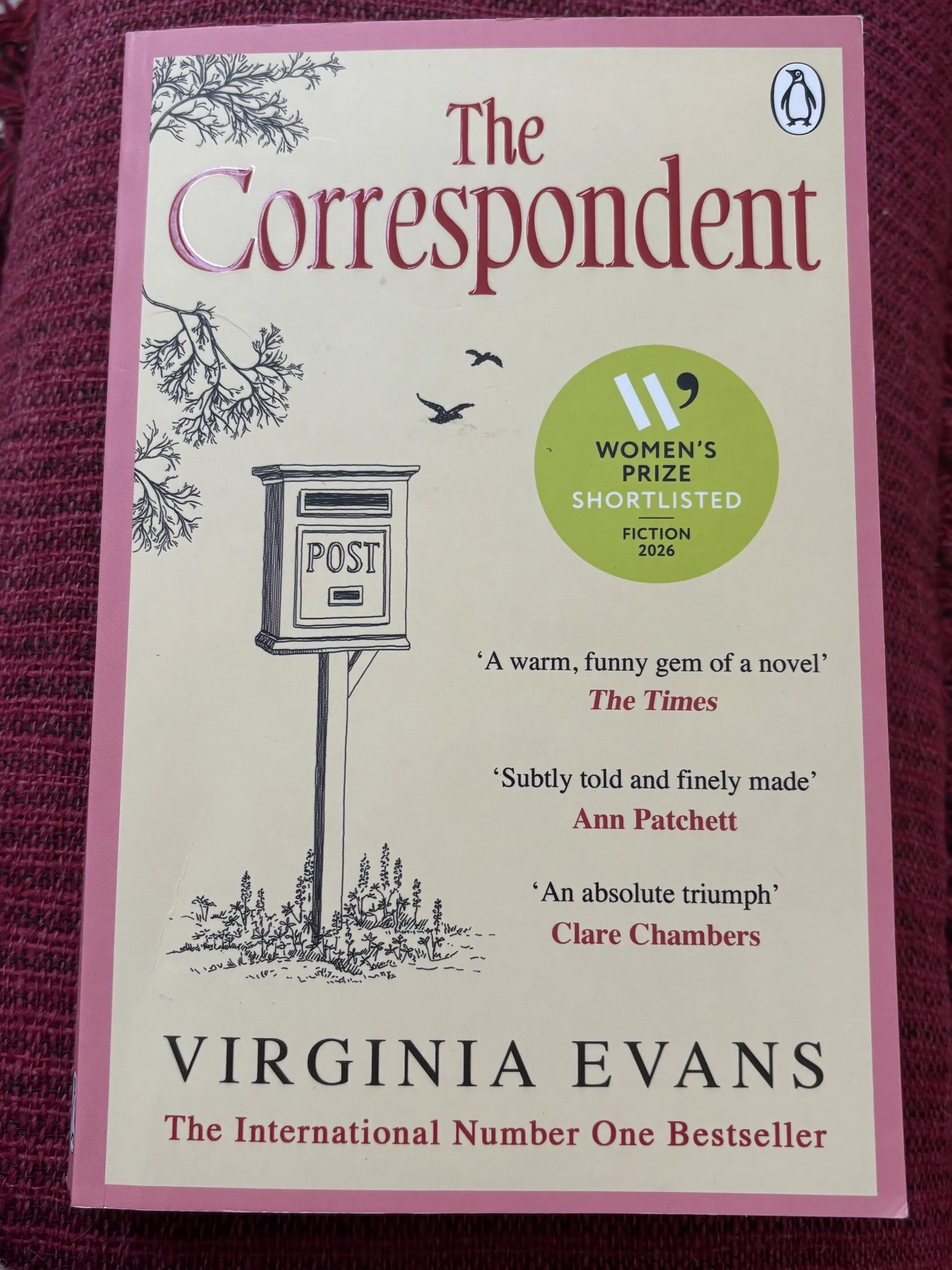 BOOK REVIEW: THE CORRESPONDENT By Virginia Evans (Penguin, 2025)