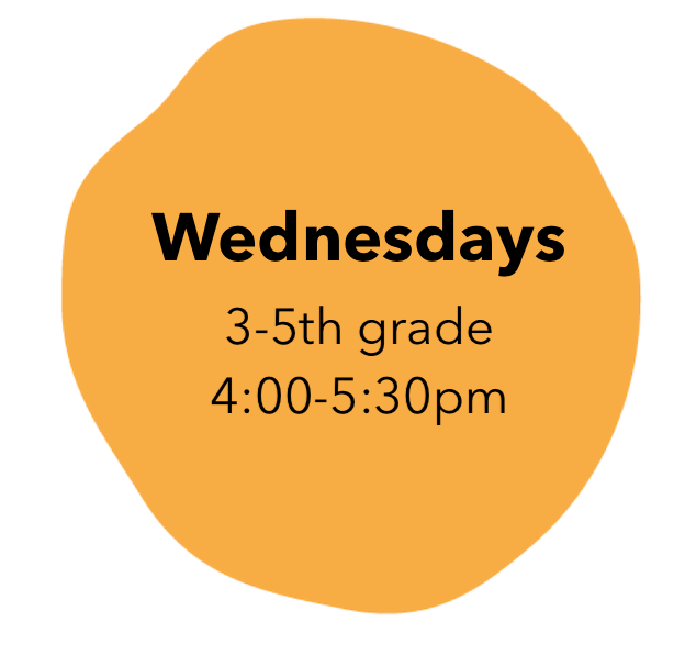Art class for 3-5th graders: Wednesdays 4:00-5:30pm