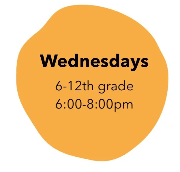 Art class for 6-12th graders: Wednesdays 6:00-8:00pm