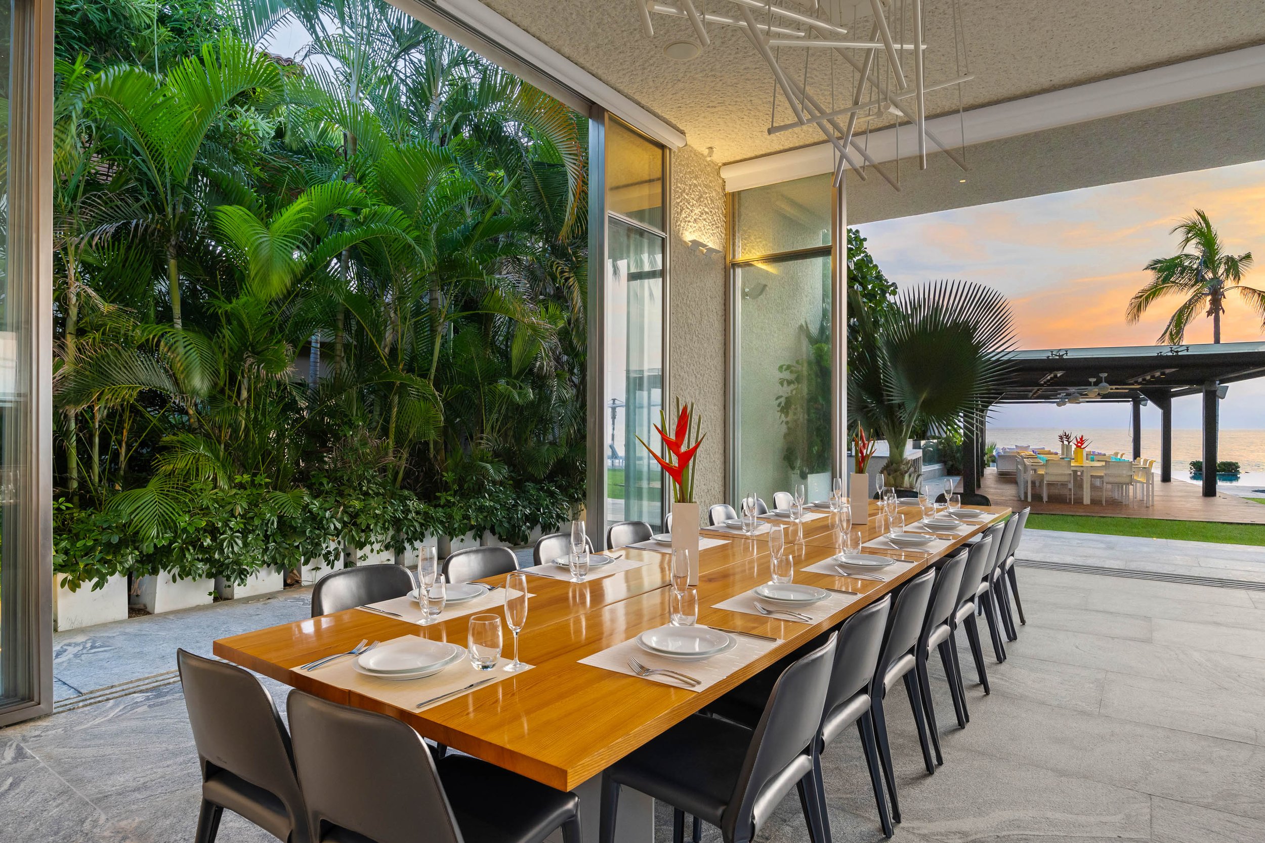 Indoor dining Breeze punta de mita vacation rental villa 1