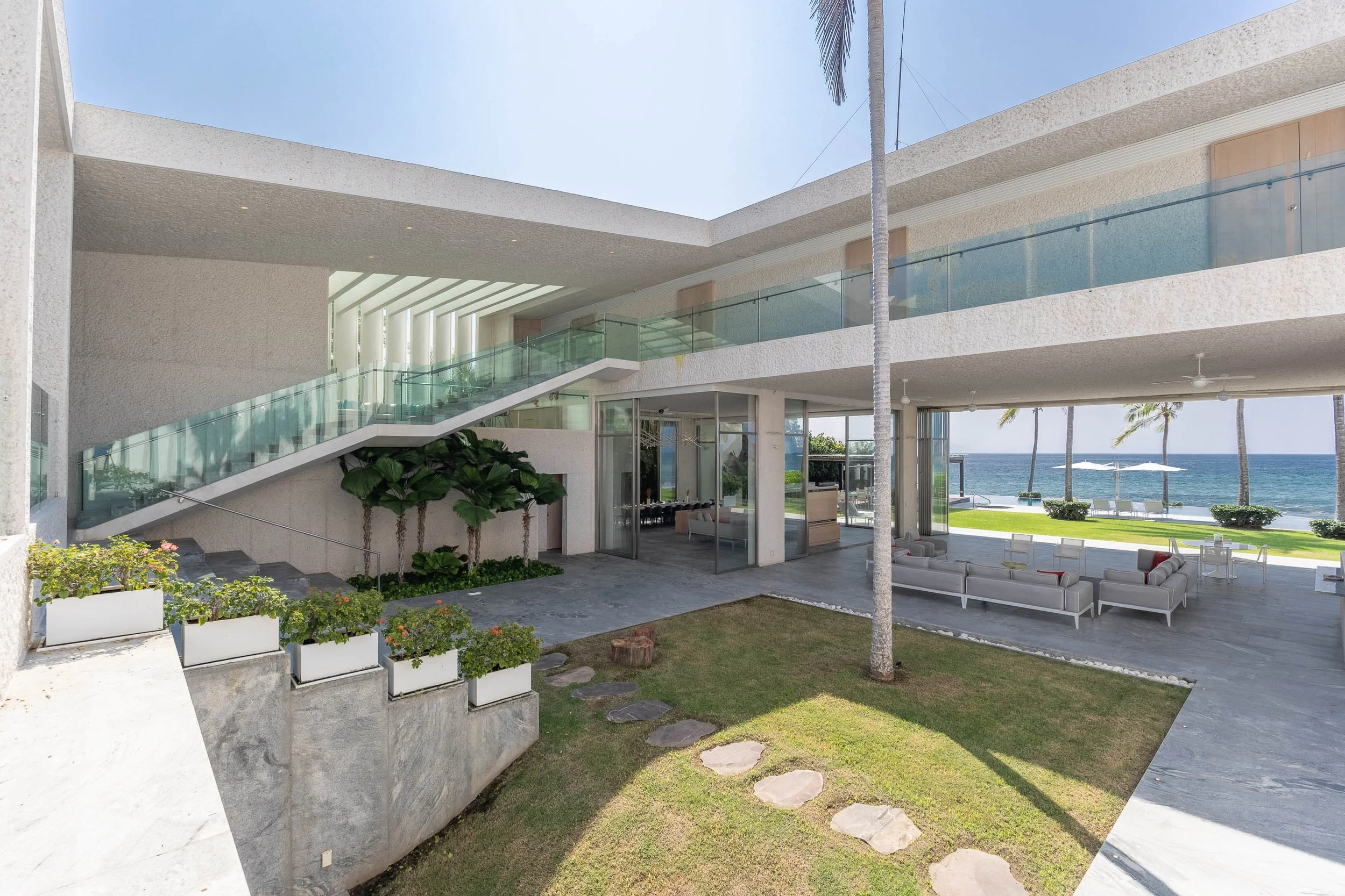 Modern beachfront house Breeze punta de mita vacation rental villa 1