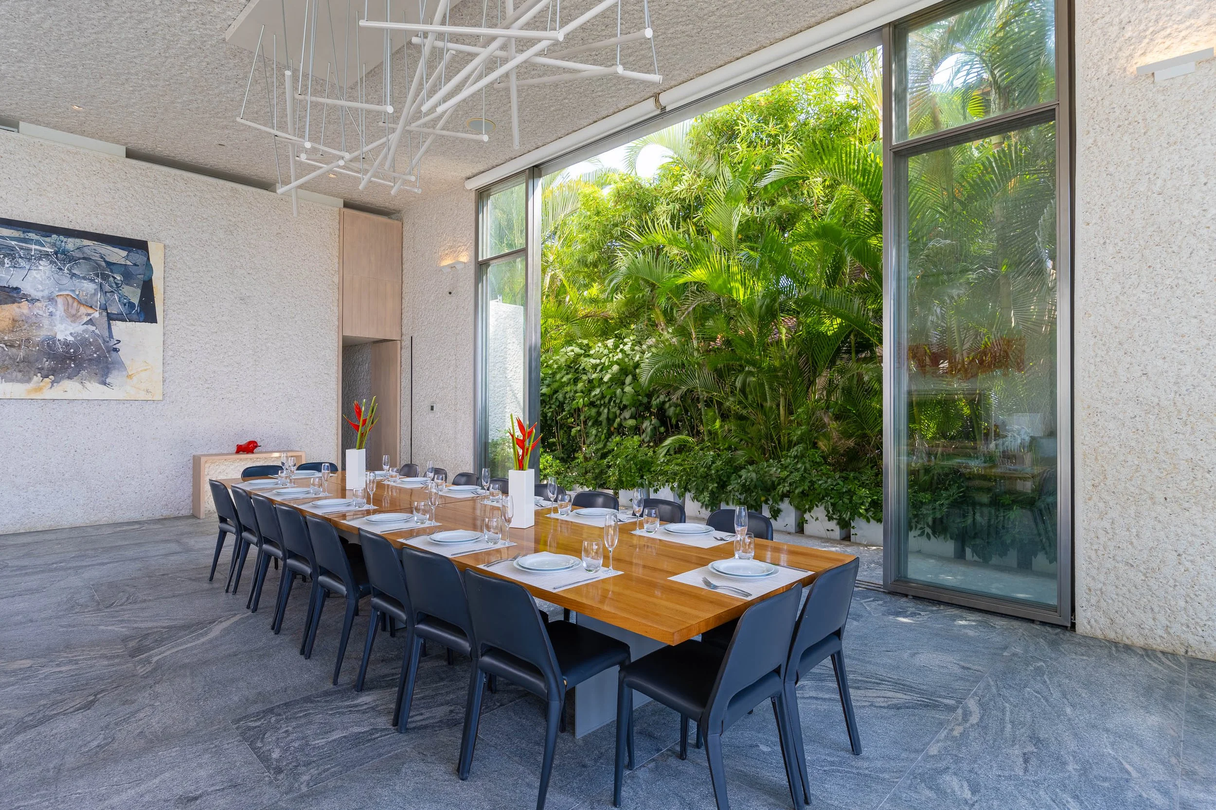 An elegant dining room Breeze punta de mita vacation rental villa 1