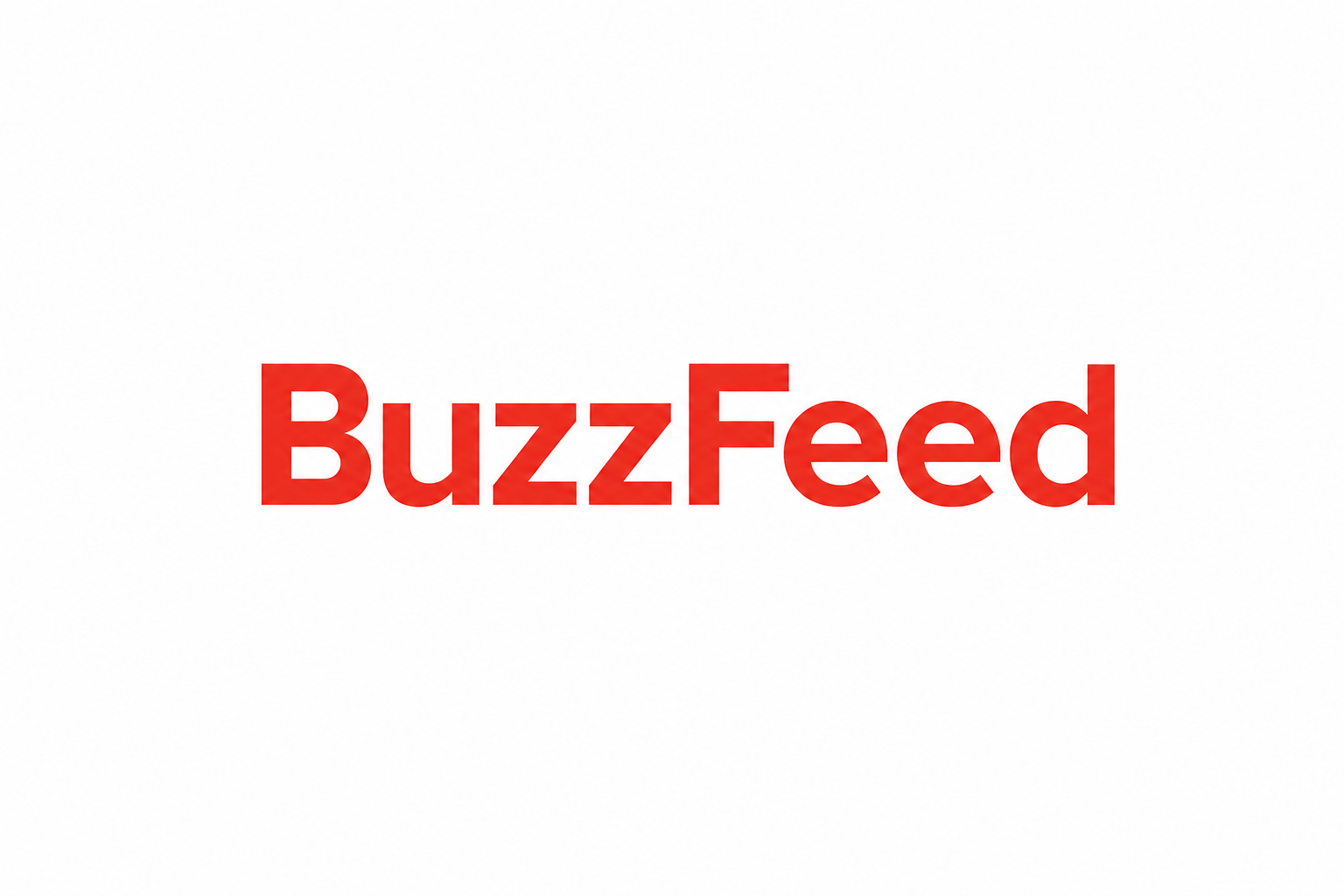 BuzzFeed Logo in Red Bold Letters 