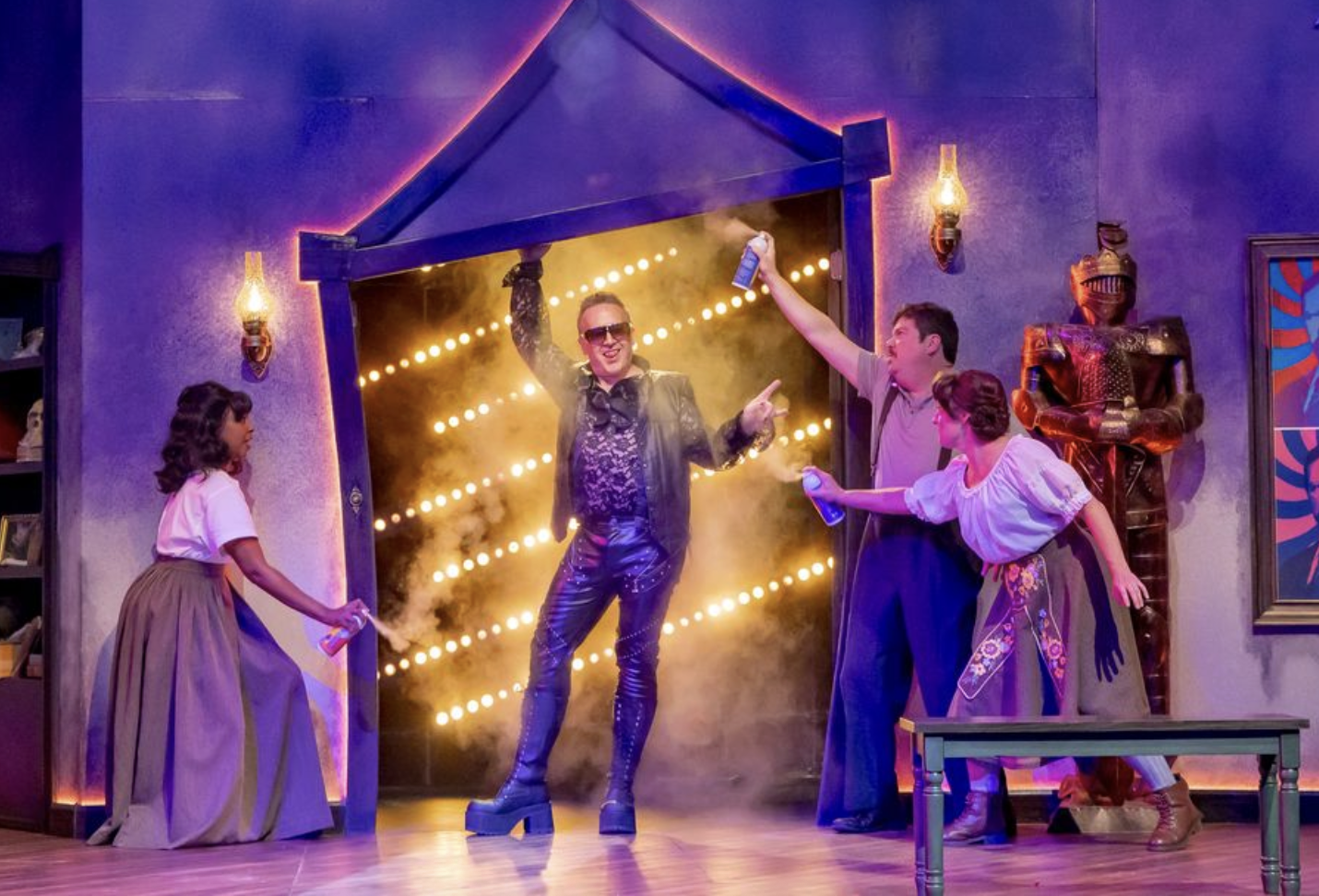 Pictured: Jasimine Bouldin*, Christopher Guthrie*, Billy Chase*, and Kelly Mengelkoch*