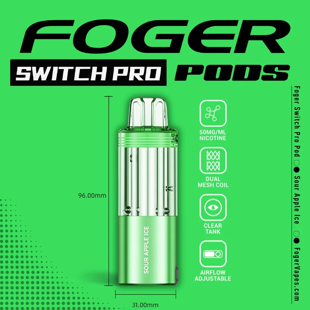 Foger Switch Pro Pod 30K Puffs - Sour Apple Ice