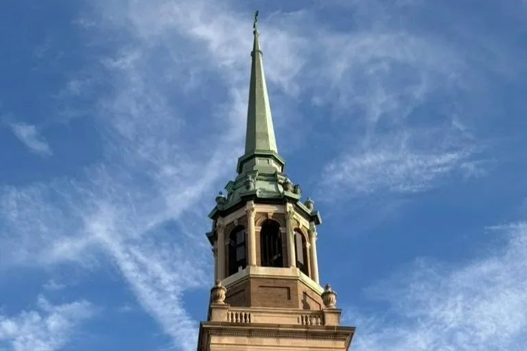 The steeple of St. James's