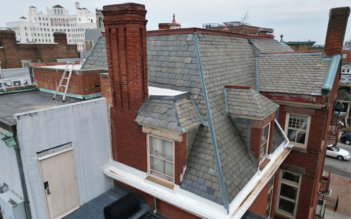 Roof of the Parish House