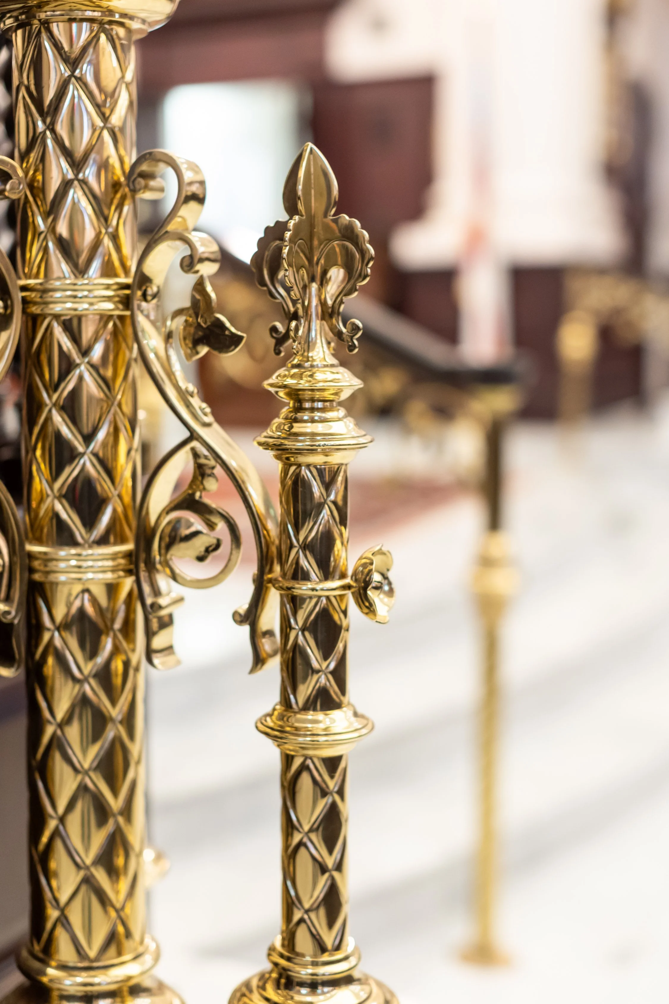 Details of the pulpit at St. James's Episcopal Church