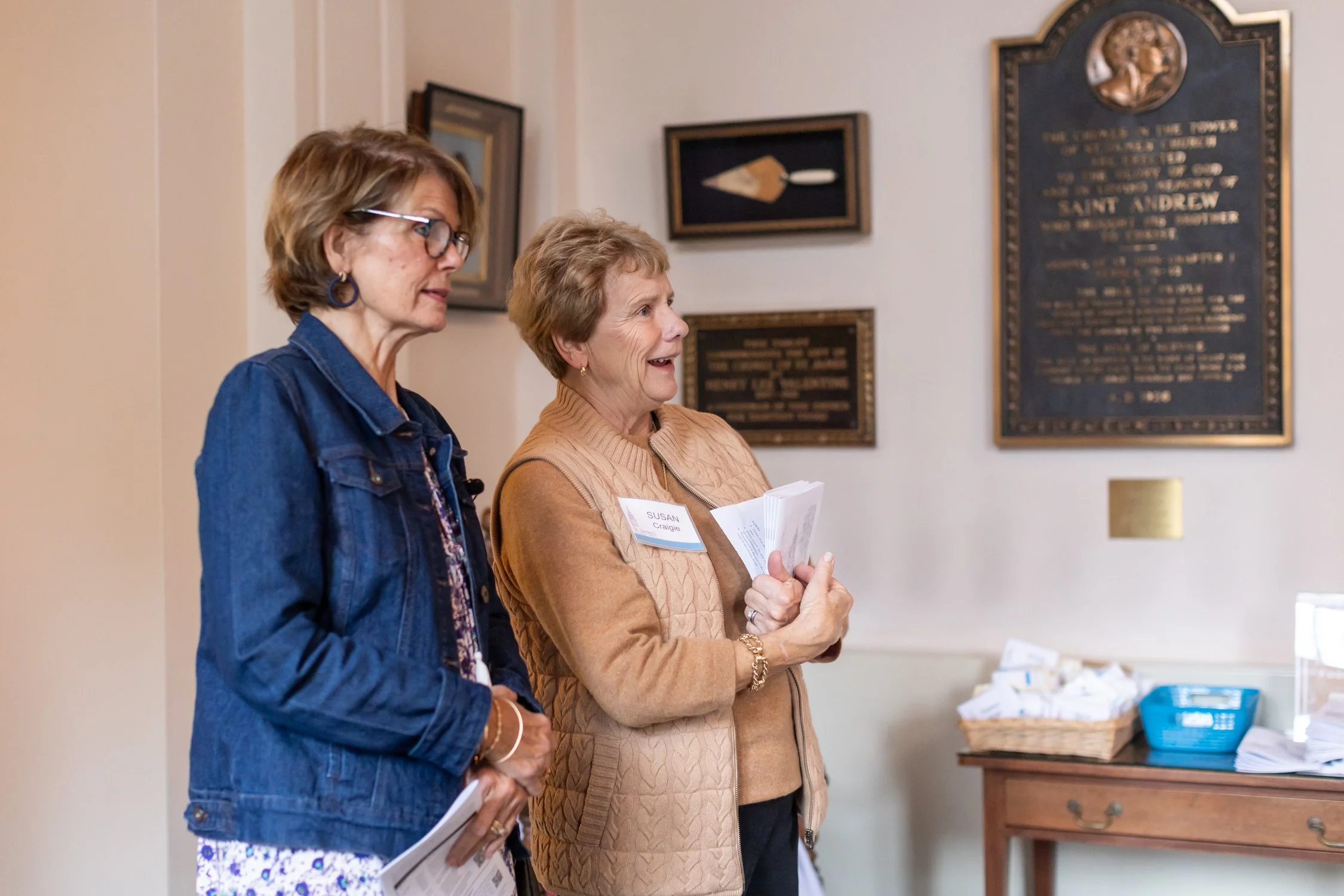 Parishioners at St. James's Episcopal Church