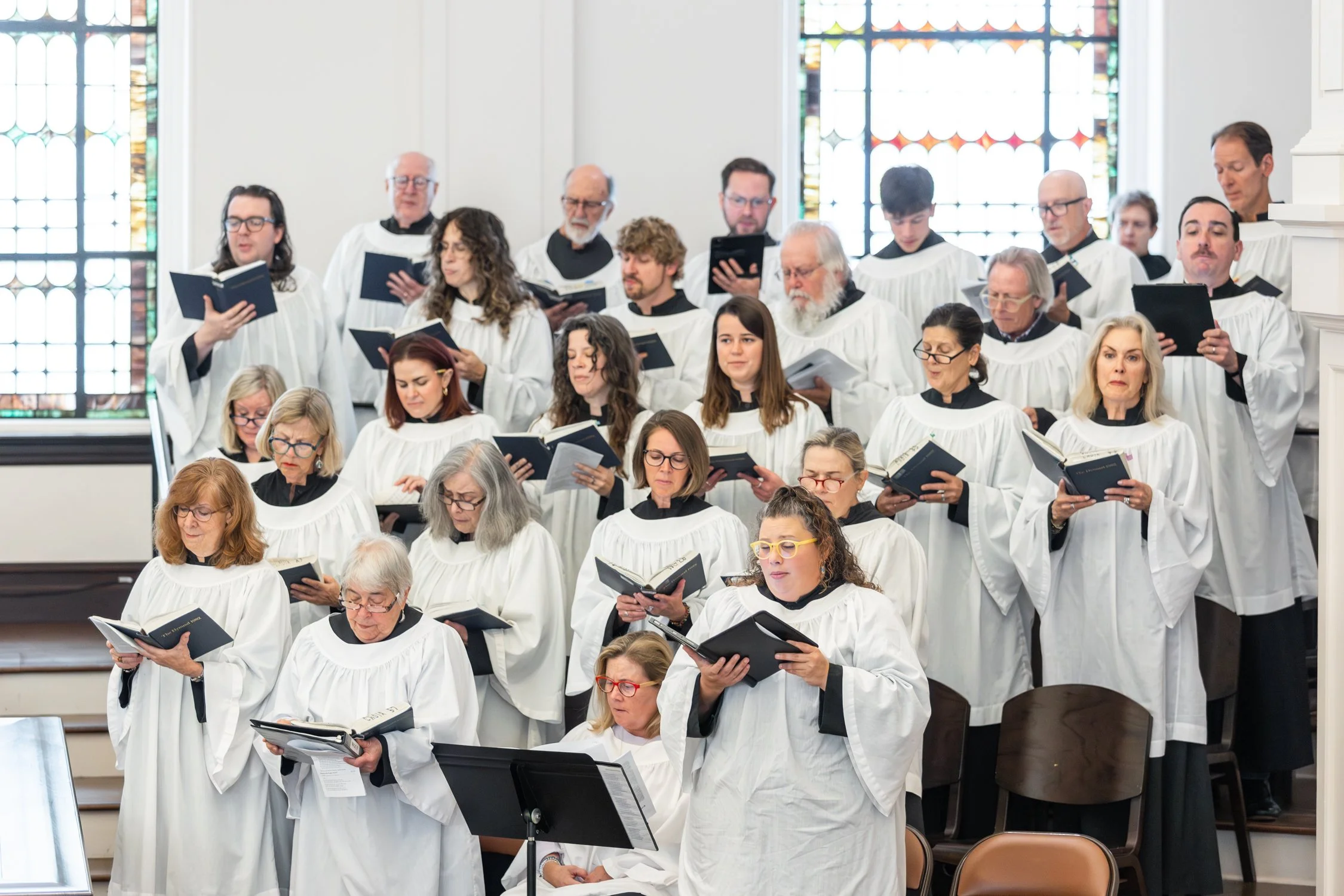 West Gallery Choir during Sunday service