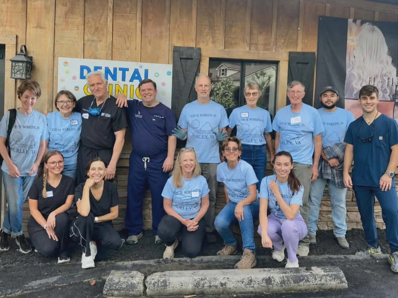 Volunteers at the Hurley Dental Clinic