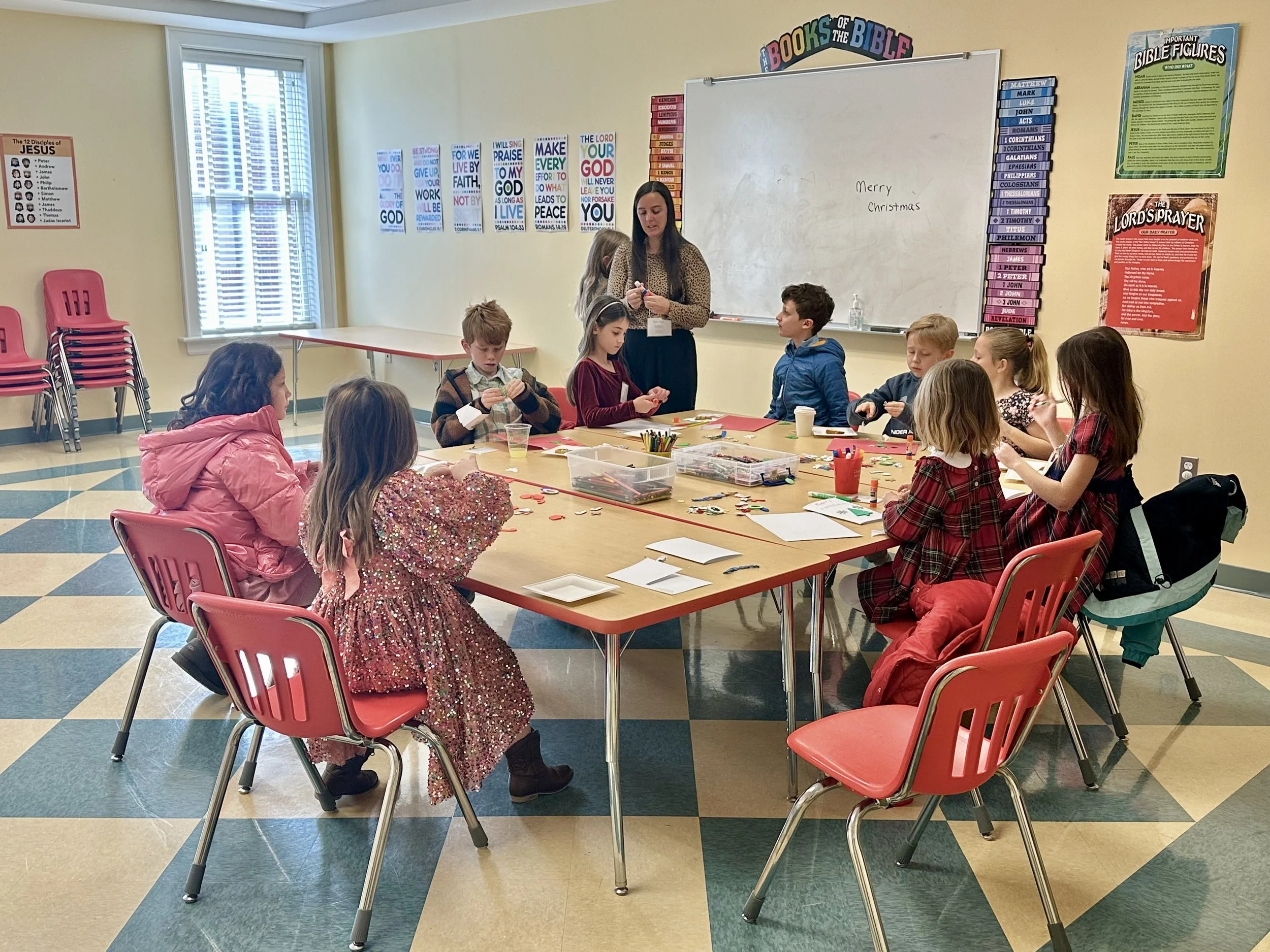 A Sunday School class at St. James's Episcopal Church