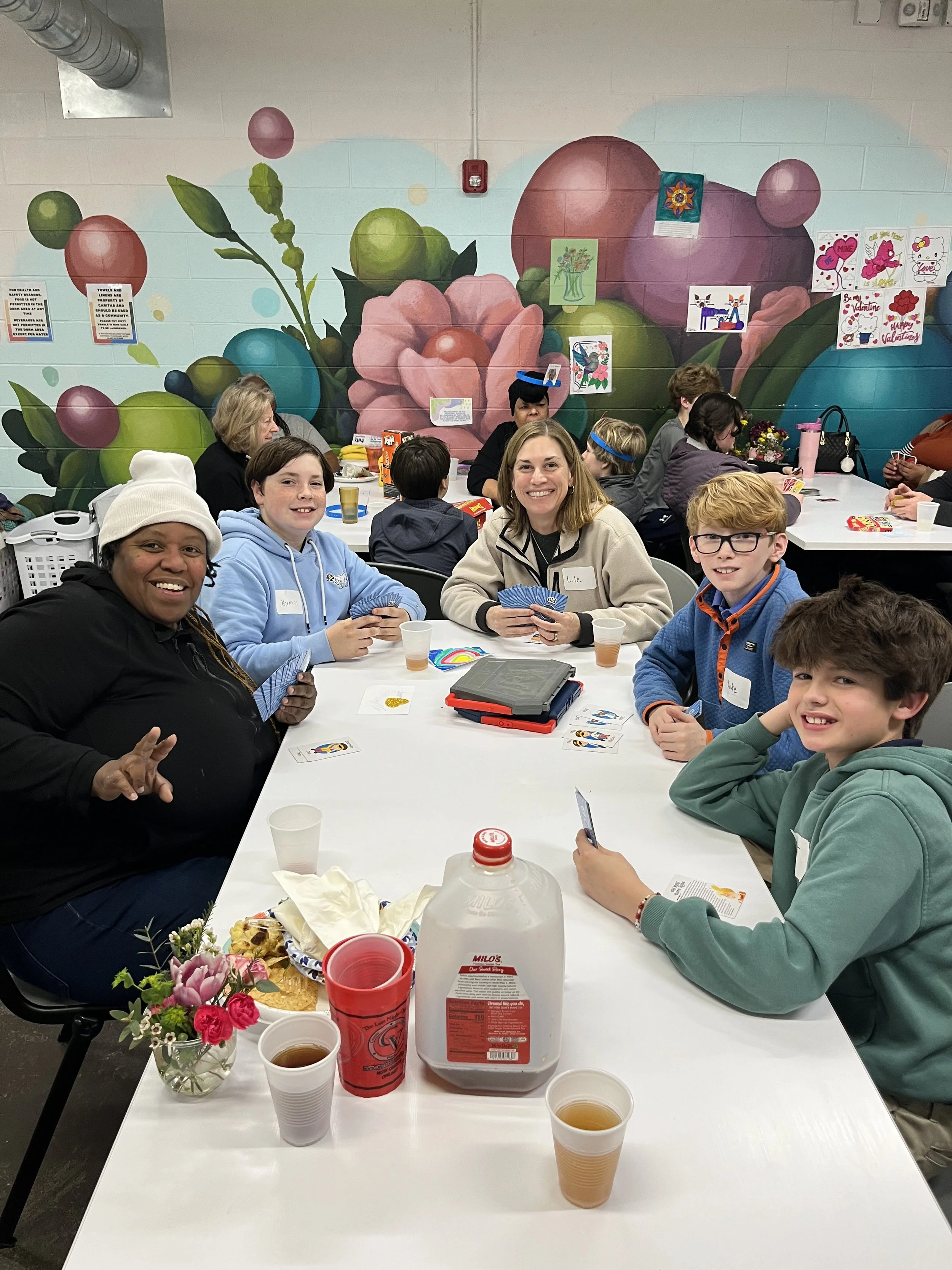 Youth volunteering at last year's Bridge Week