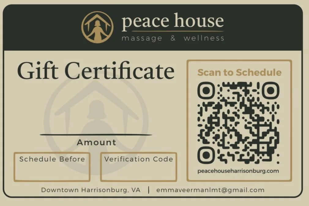 E-gift certificates are now available 🌷

With Mother&rsquo;s Day just around the corner, a massage is a meaningful way to show appreciation for the maternal figures who do so much.

To purchase, email: emmaveermanlmt@gmail.com 🌿
