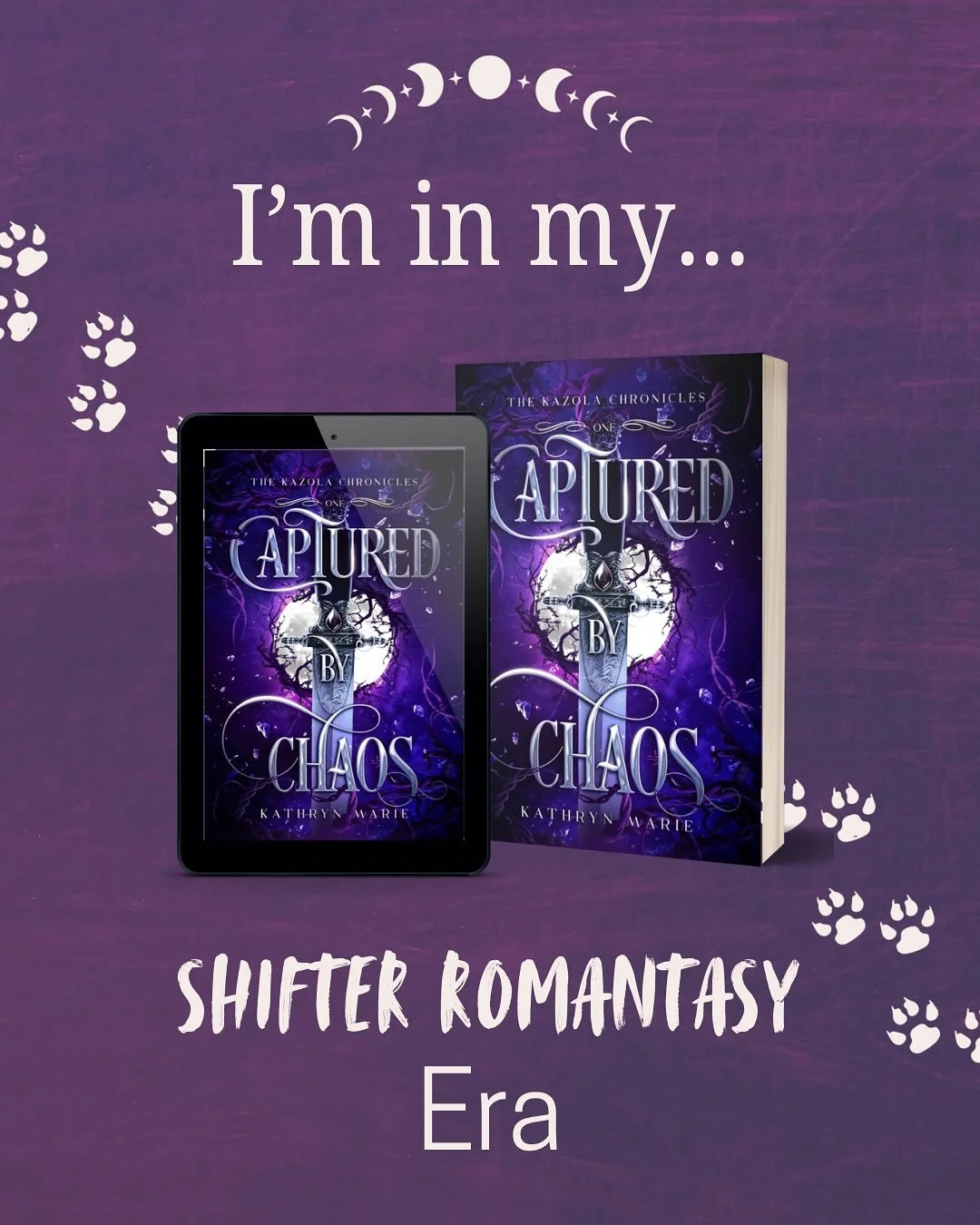 QOTD: what bookish era are you in?

Your next favorite grumpy x sunshine, shifter read&hellip;&hellip;.

⚔️Captured by Chaos by @author_kathrynmarie

What to expect:
rivals to lovers
grumpy/sunshine
found family
he falls first and harder
mental healt