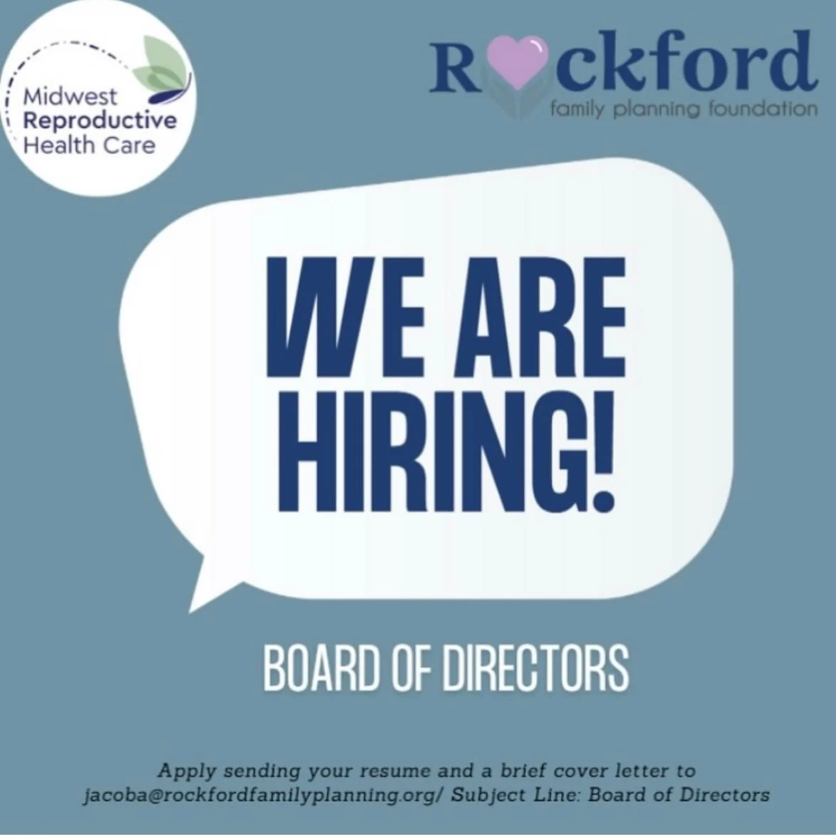 📣📣Are you passionate about abortion care? 📣📣

We are seeking dedicated, excited, and experienced folks to add to our 501(c)3 board of directors. As a board member you will play an active role in expanding access to reproductive health care, suppo