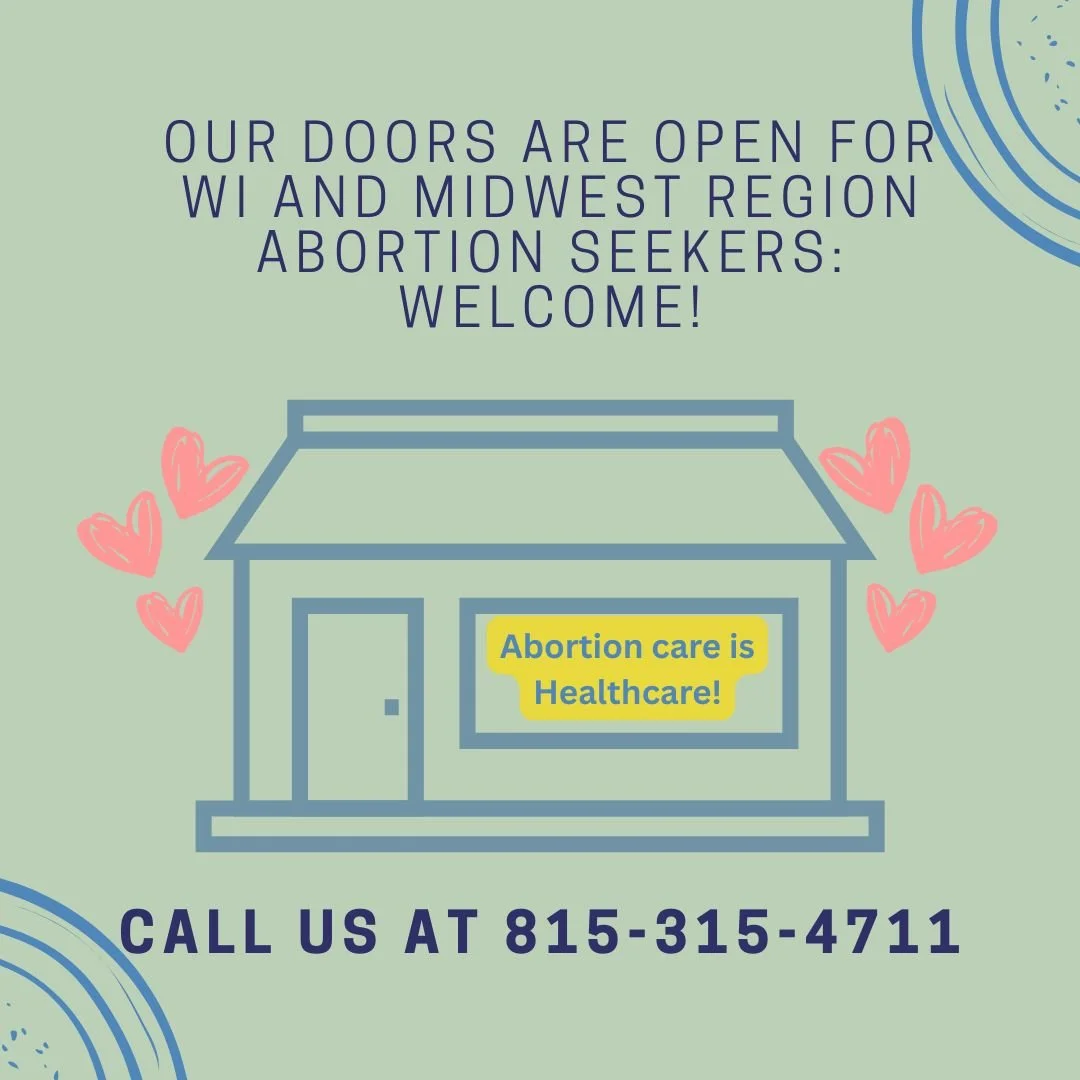 🚨 Abortion access update in Wisconsin 🚨

Planned Parenthood of Wisconsin will pause abortion care starting Oct 1&mdash;leaving 99% of WI counties without a clinic. This is heartbreaking, but remember: Abortion is NOT banned in Wisconsin. Independen