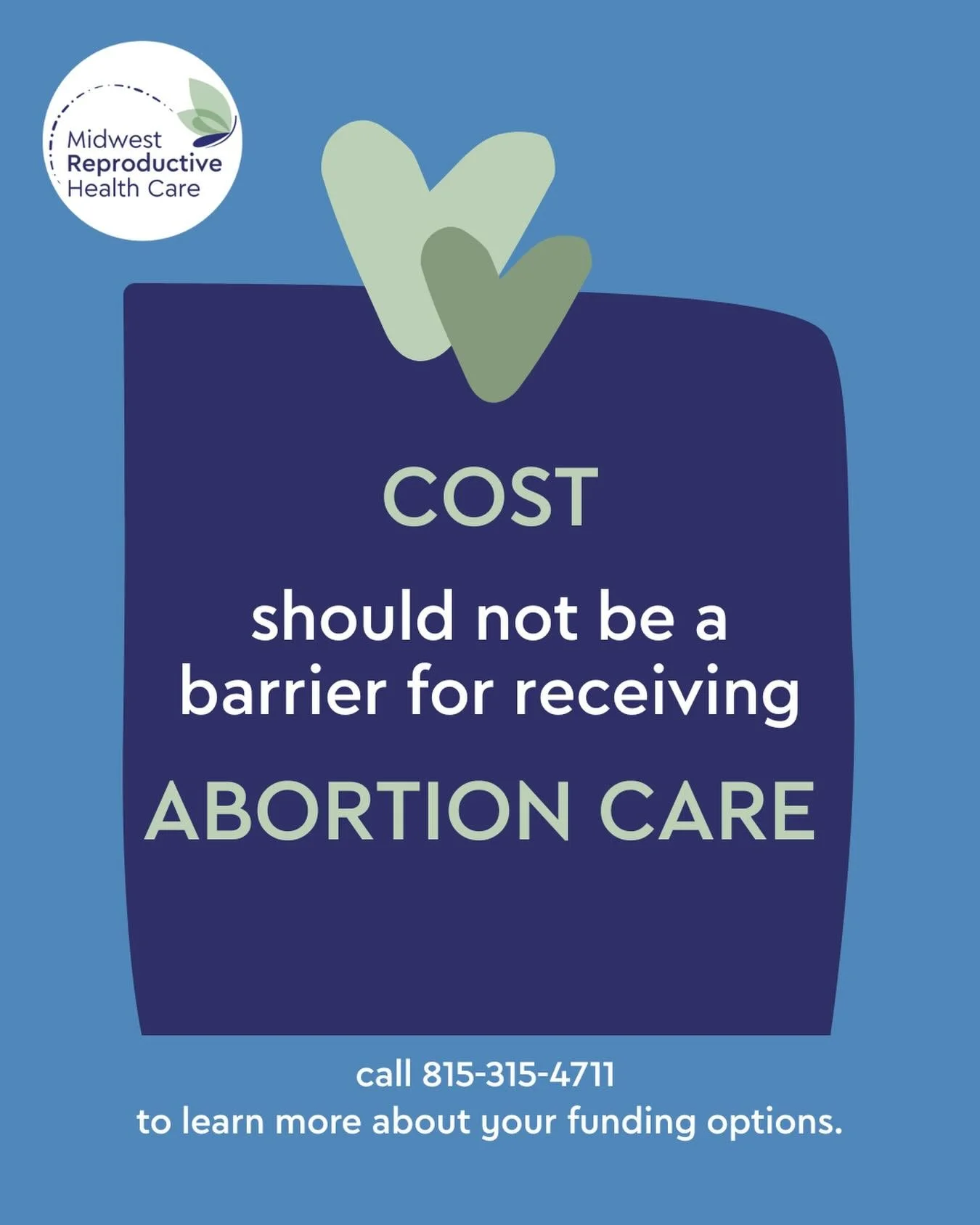 Call us at 815-315-4711 today to learn about funding support options! #abortionaccess