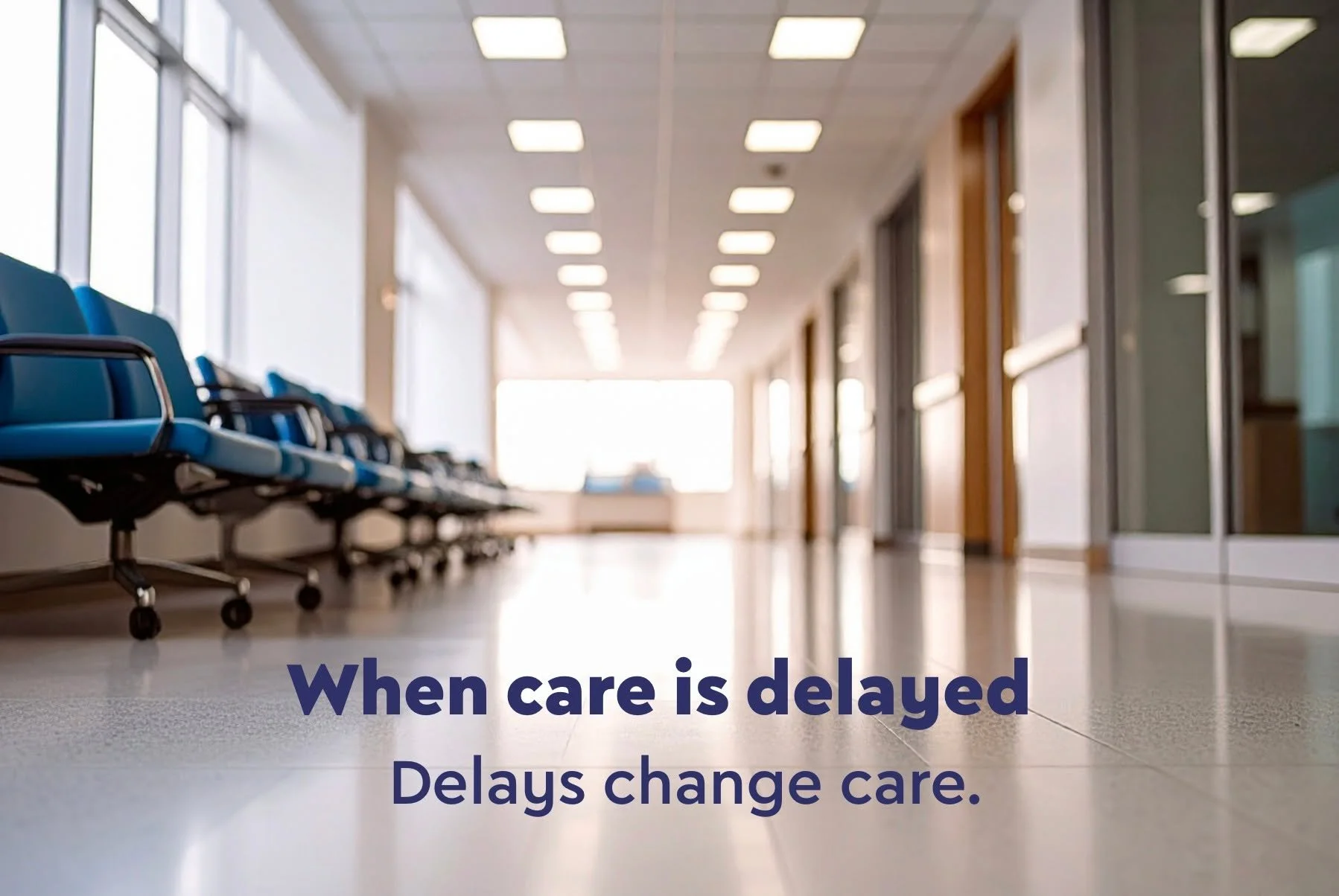 When care is delayed, the impact is real.

Delays can mean:
&bull; More complex care later in pregnancy
&bull; More travel, more cost, more coordination
&bull; Fewer options for patients navigating time-sensitive decisions
For many, delays aren&rsquo