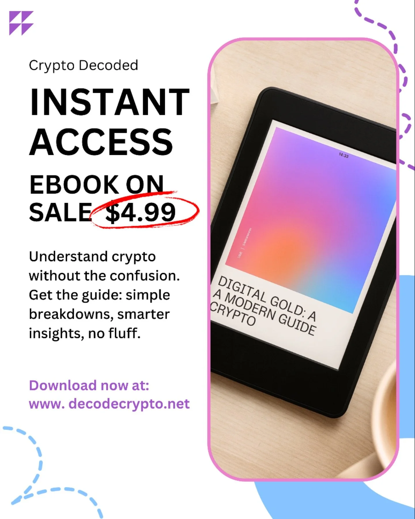 🚀 Ready to understand crypto without the tech headache?
Digital Gold: A Modern Guide To Crypto is your no-fluff, beginner friendly playbook. 
Now just $4.99 - Simple Language, Smart Insights, No Confusion.

#cryptoguide #Crypto #blackfriday #digital
