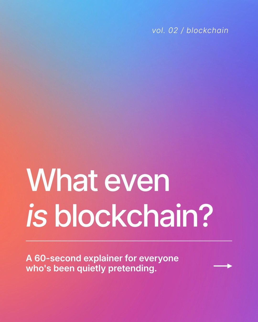 Crypto isn&rsquo;t complicated, it&rsquo;s just explained poorly.

#blockchain #cryptoforbeginners #digitalgold #finance #cryptoexplained
