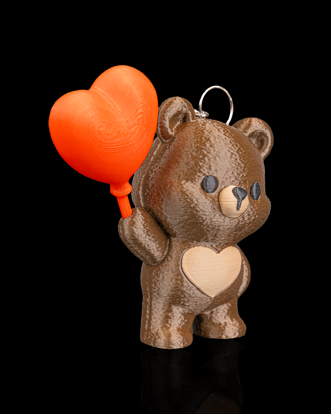 Valentine Heart Up Bear Keychain
