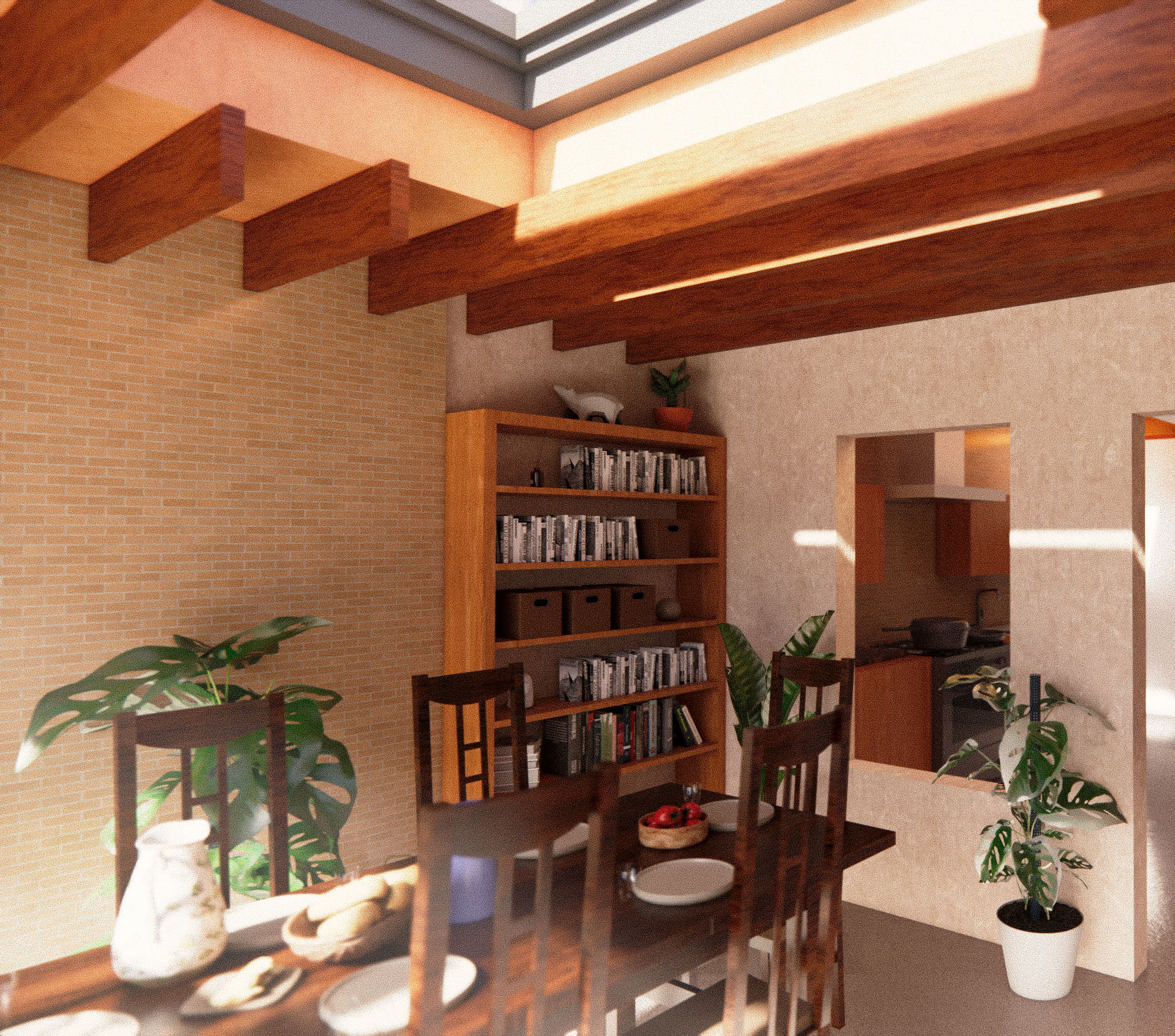 Render - Proposed Extension 
Dining Room and Kitchen