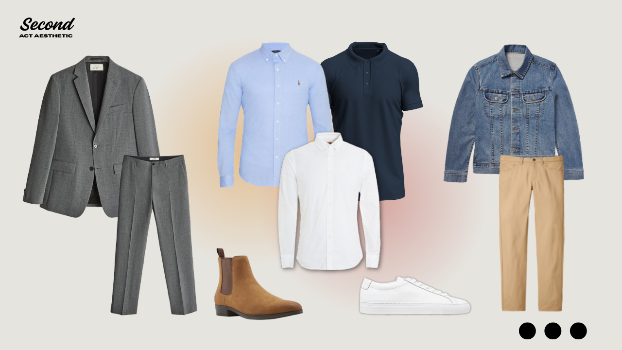mens wardrobe essentials personal branding course mockup