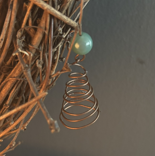 Copper Wire Christmas Tree Decorations