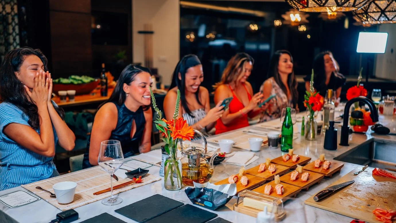 Dinner with Ada Series picture of a group enjoying a private dinner