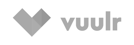 Vuulr logo featuring a heart-shaped check mark and the word 'vuulr' in lowercase gray letters.