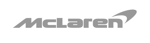 McLaren logo on a black background.