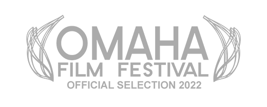 Omaha Film Festival official selection 2022 logo with stylized wings on either side.