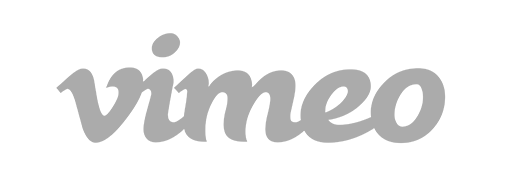 The word 'Vimeo' in gray stylized text on a black background.