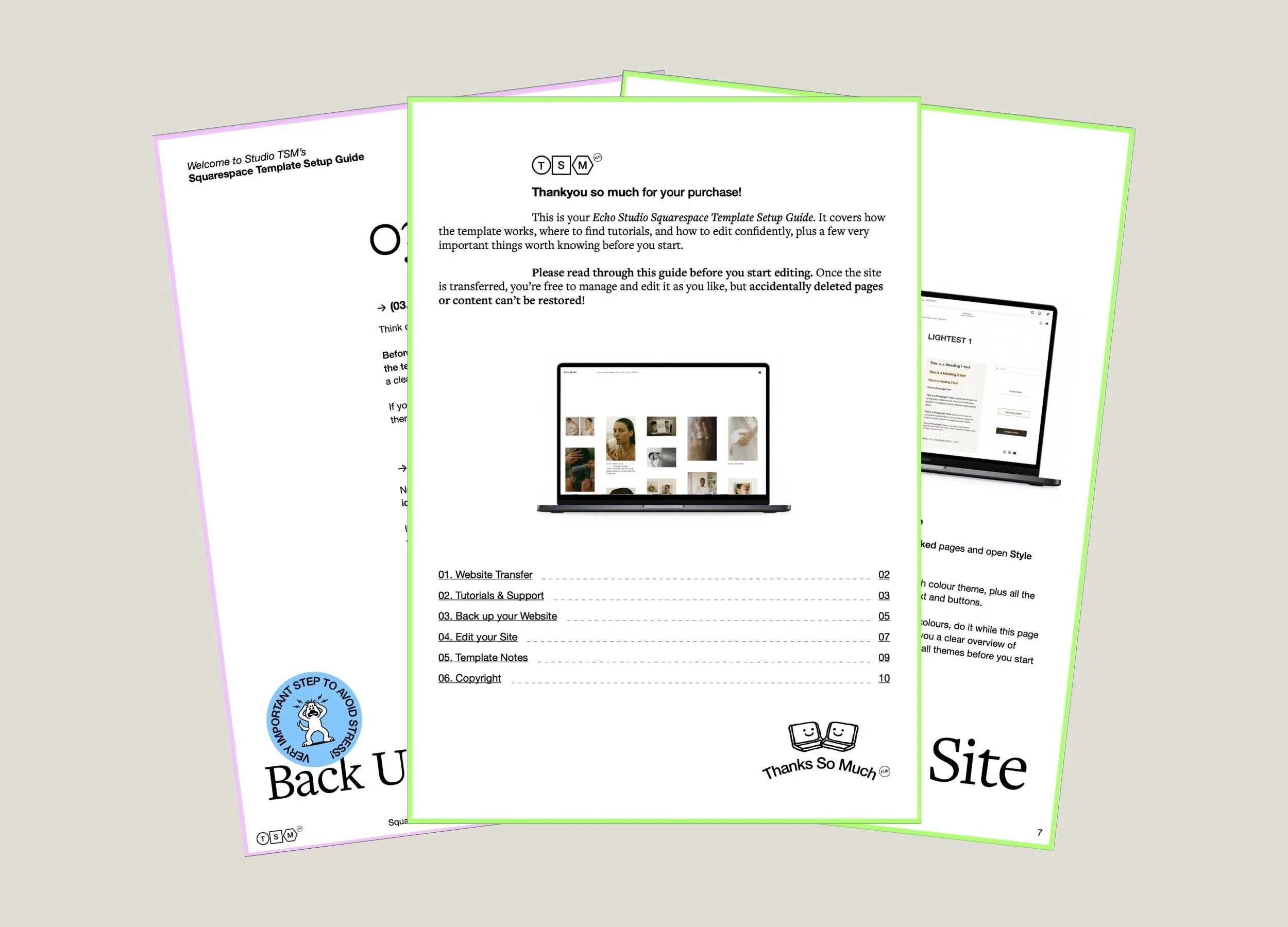 Built-in guidance at every step # Built-in guidance at every step# | There’s no lorem ipsum to decipher or blank pages to figure out. Instead, you’ll find clear prompts, real examples and practical guidance throughout, so you always know what belongs