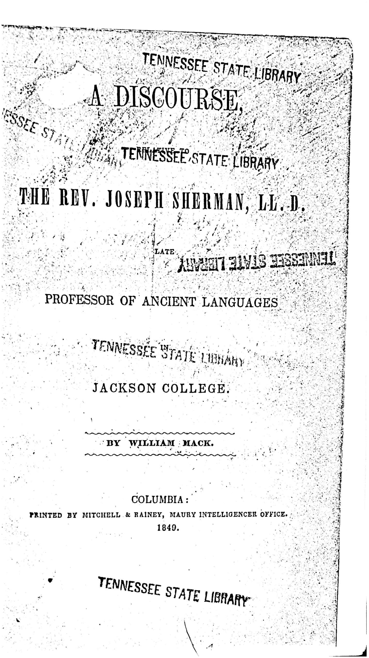 Joseph Sherman Eulogy