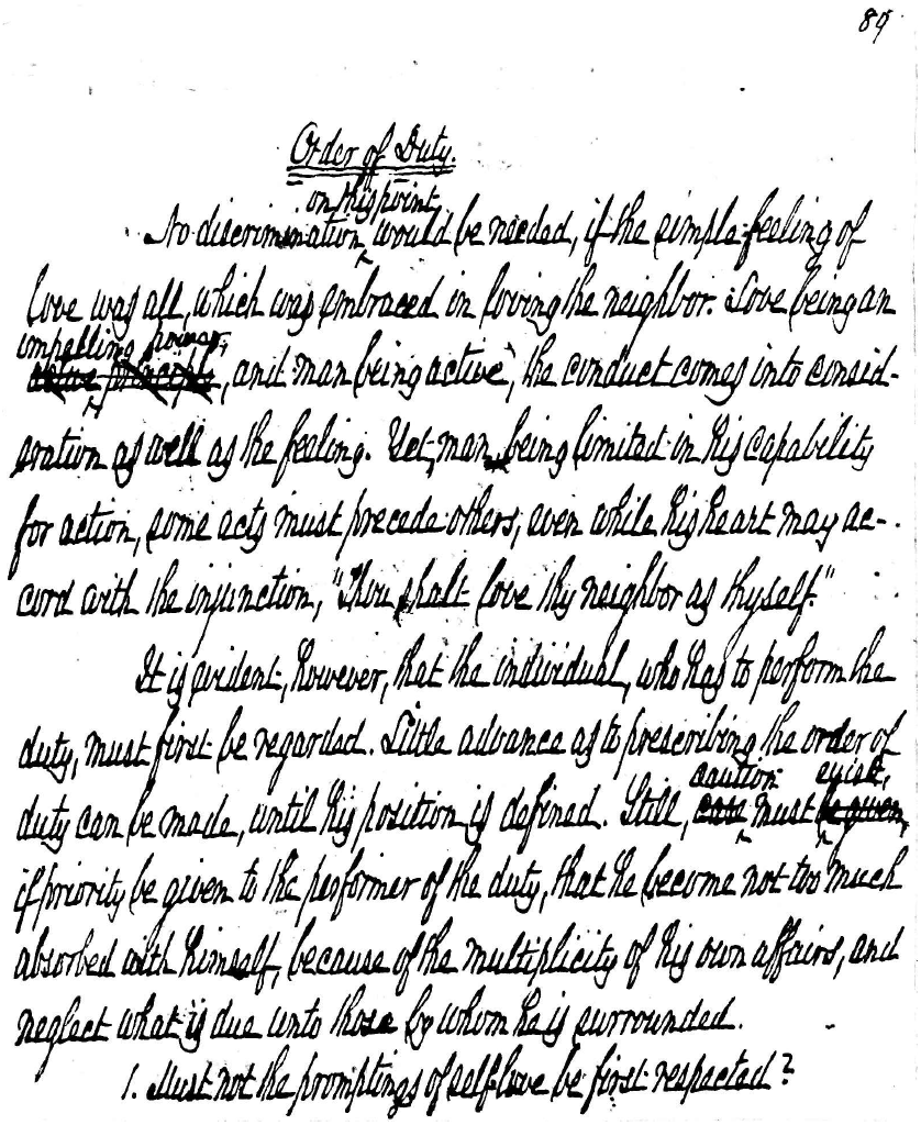 Order of Duty