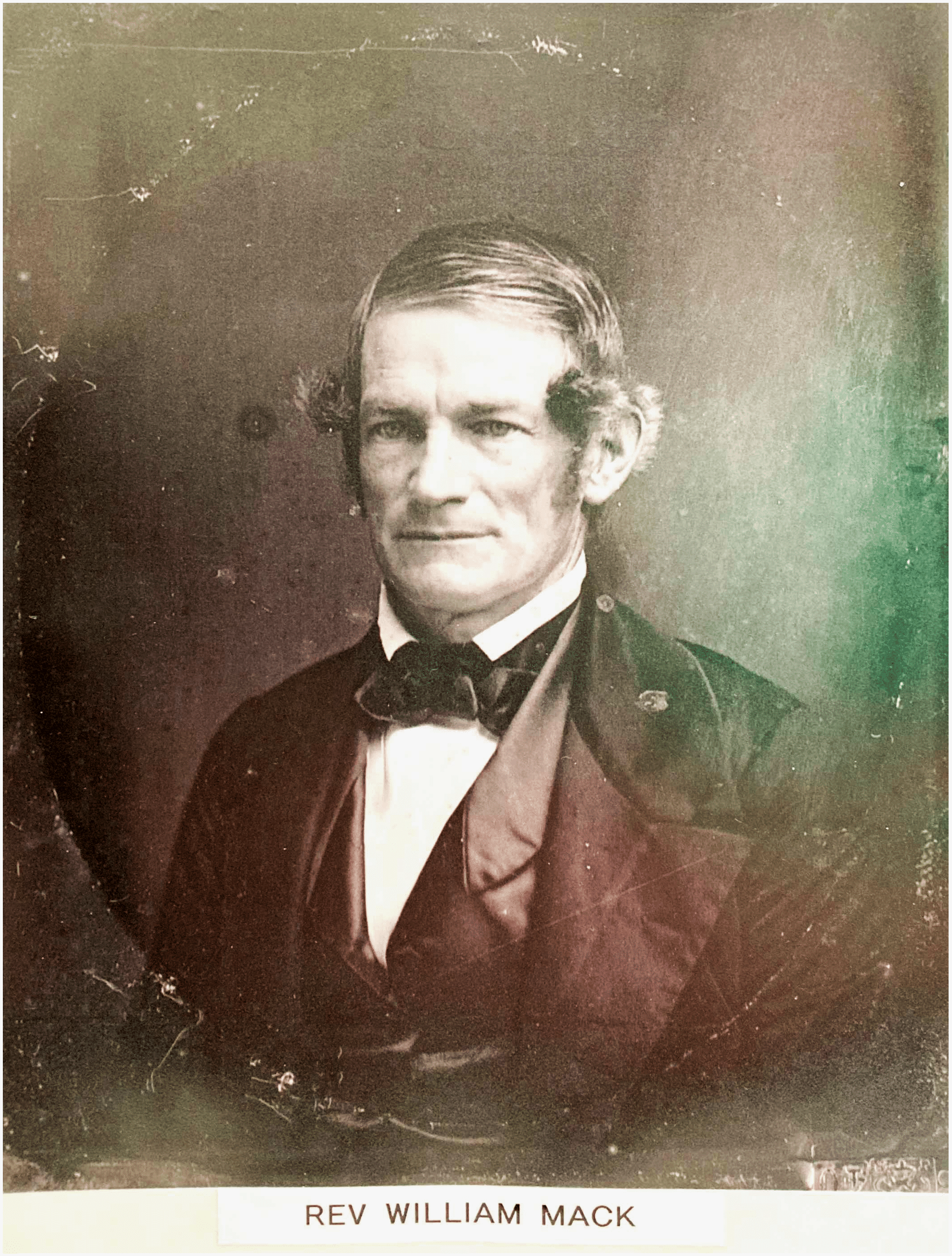 A photograph of Reverend Mack