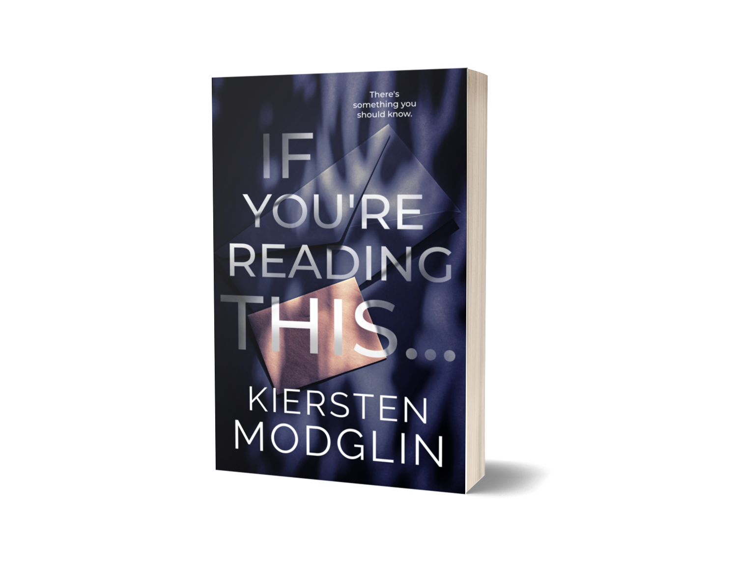 Cover of the book titled 'If You're Reading This...' by Kiersten Modglin with a dark abstract background.