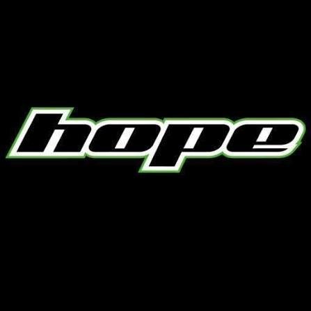 Stylized word 'hope' written in black, white, and green on a black background.