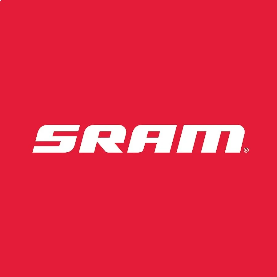 Red background with white 'SRAM' logo in the center.