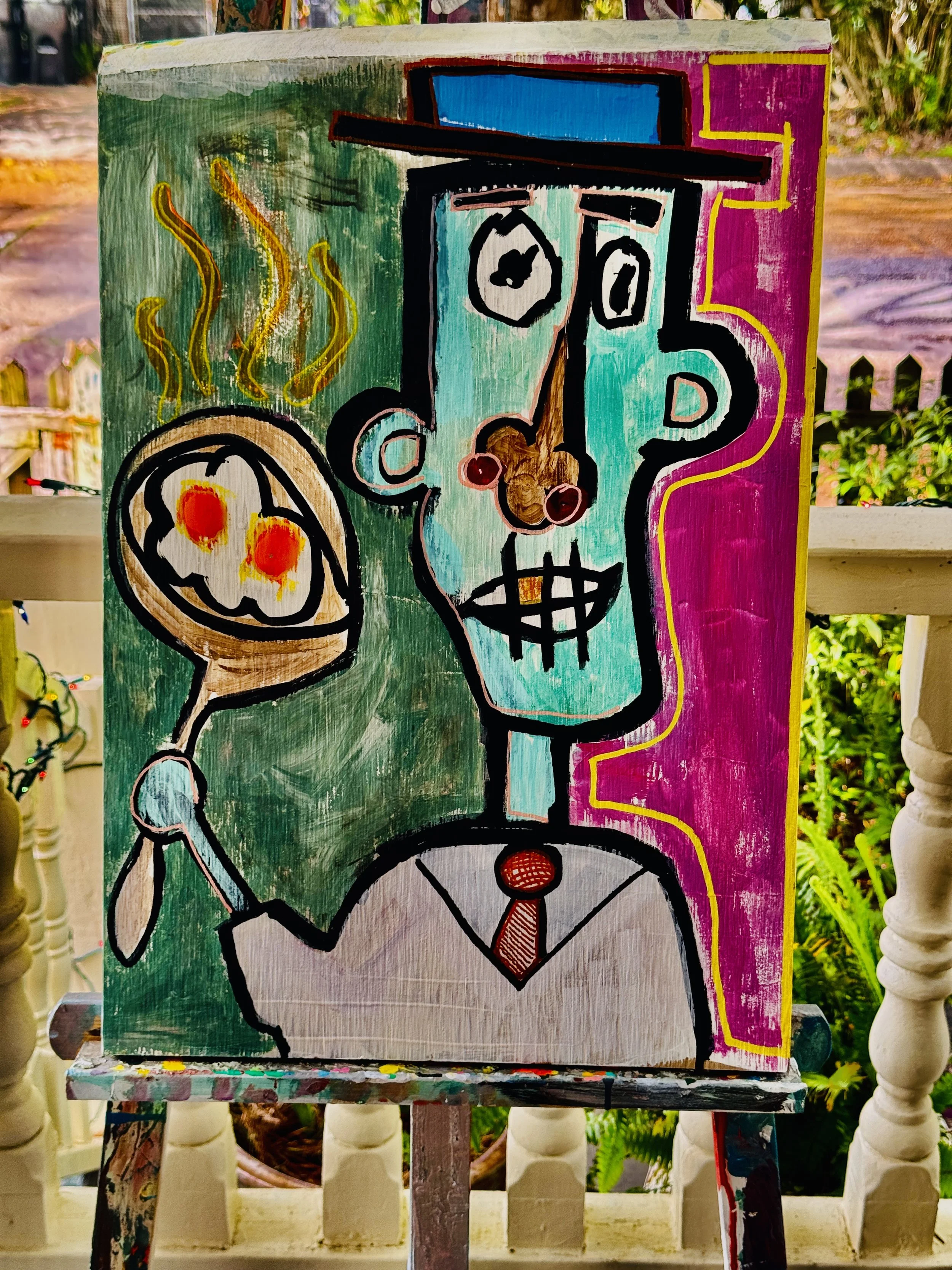 Danny Barker - Basquiat + Abstract on back