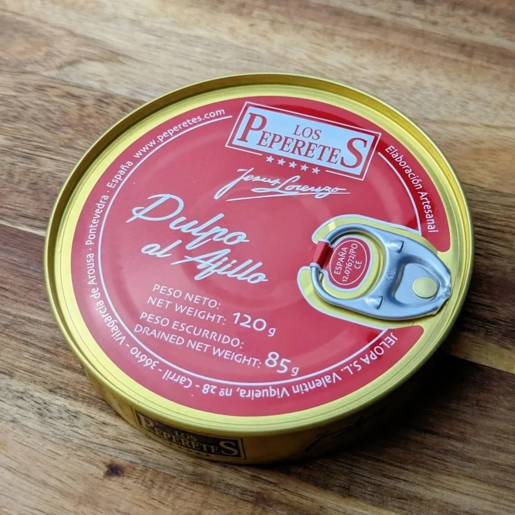 Bläckfisk med vitlök