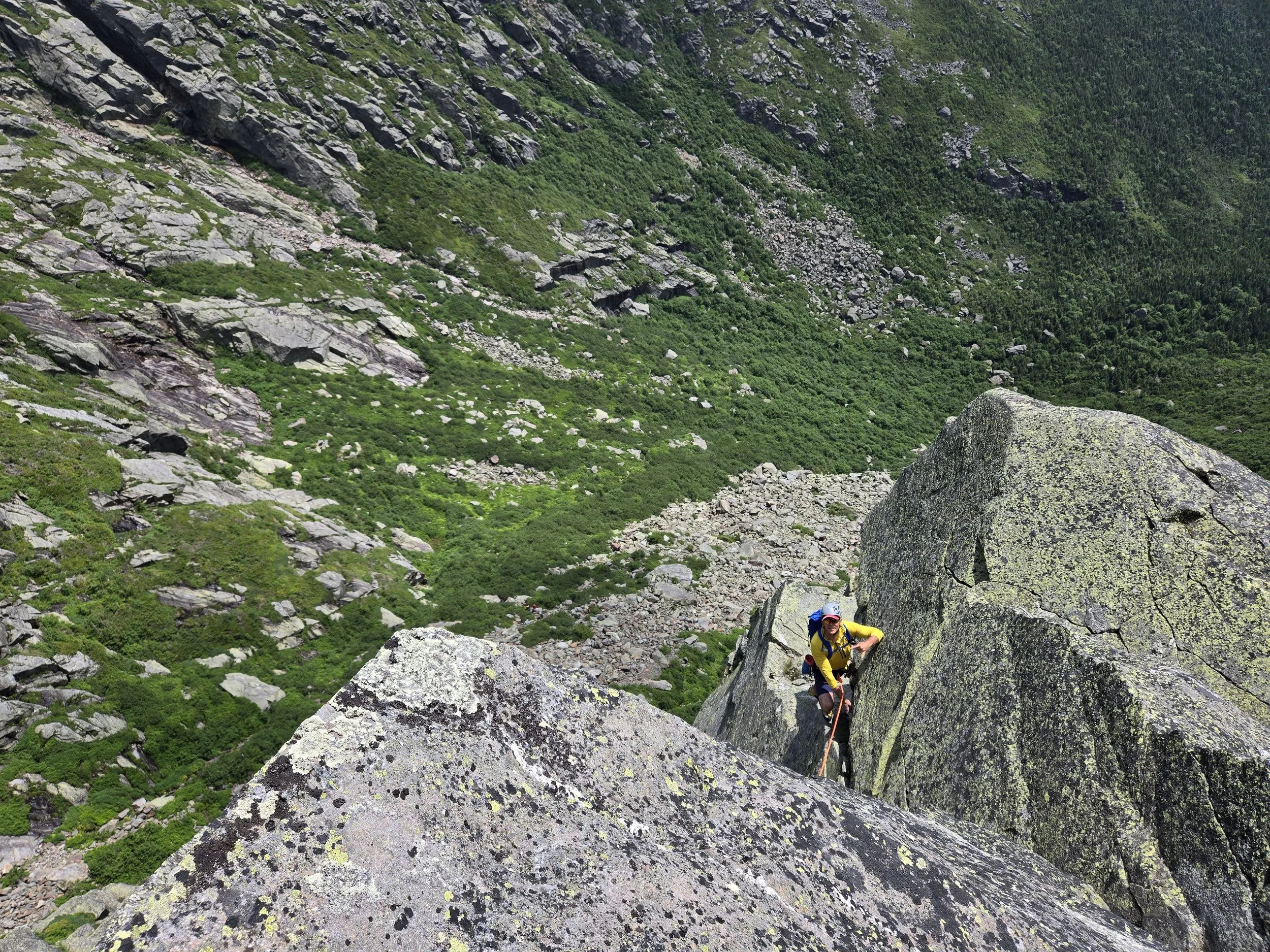 Mountain terrain in the White Mountains of New Hampshire used for climbing and avalanche training