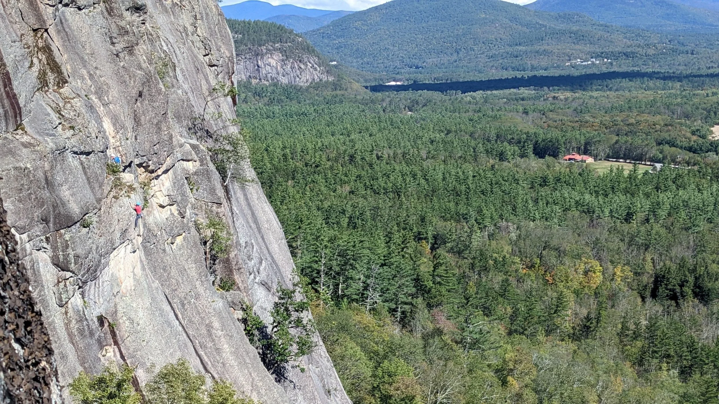Cathedral Ledge overlooking North Conway and the Mount Washington Valley