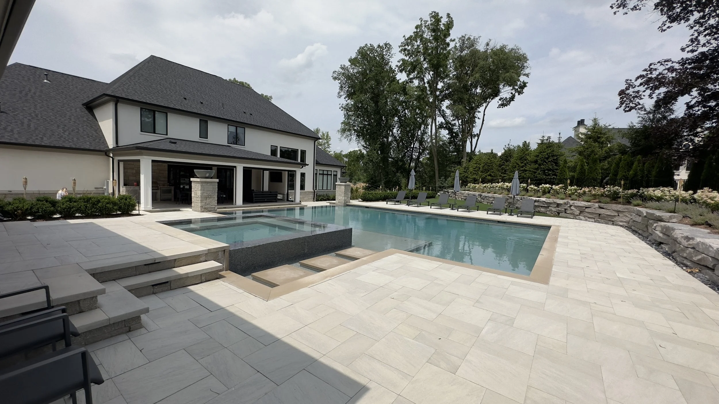 Custom Pool and Water Feature Design – Haus Custom Homes Michigan