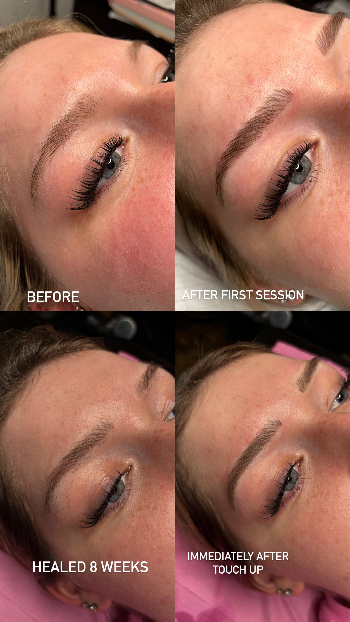 First and Second session Microblading